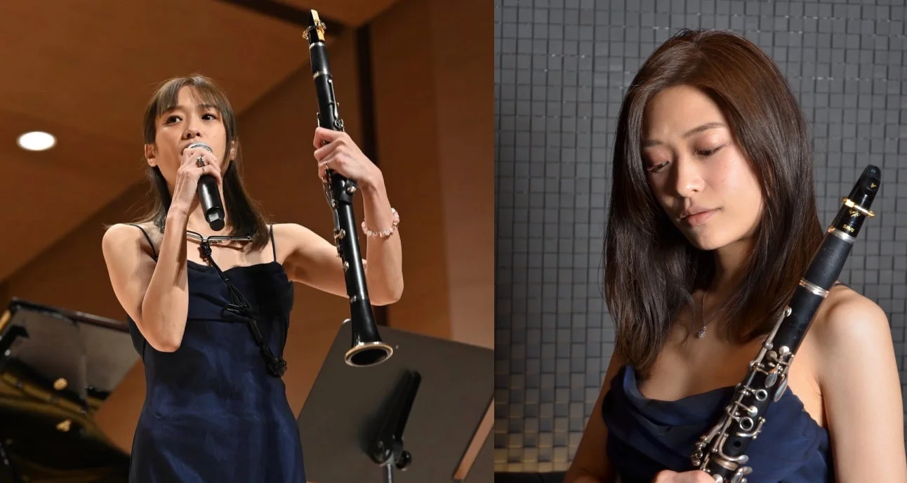 ステージで演奏する直場友紀恵さん