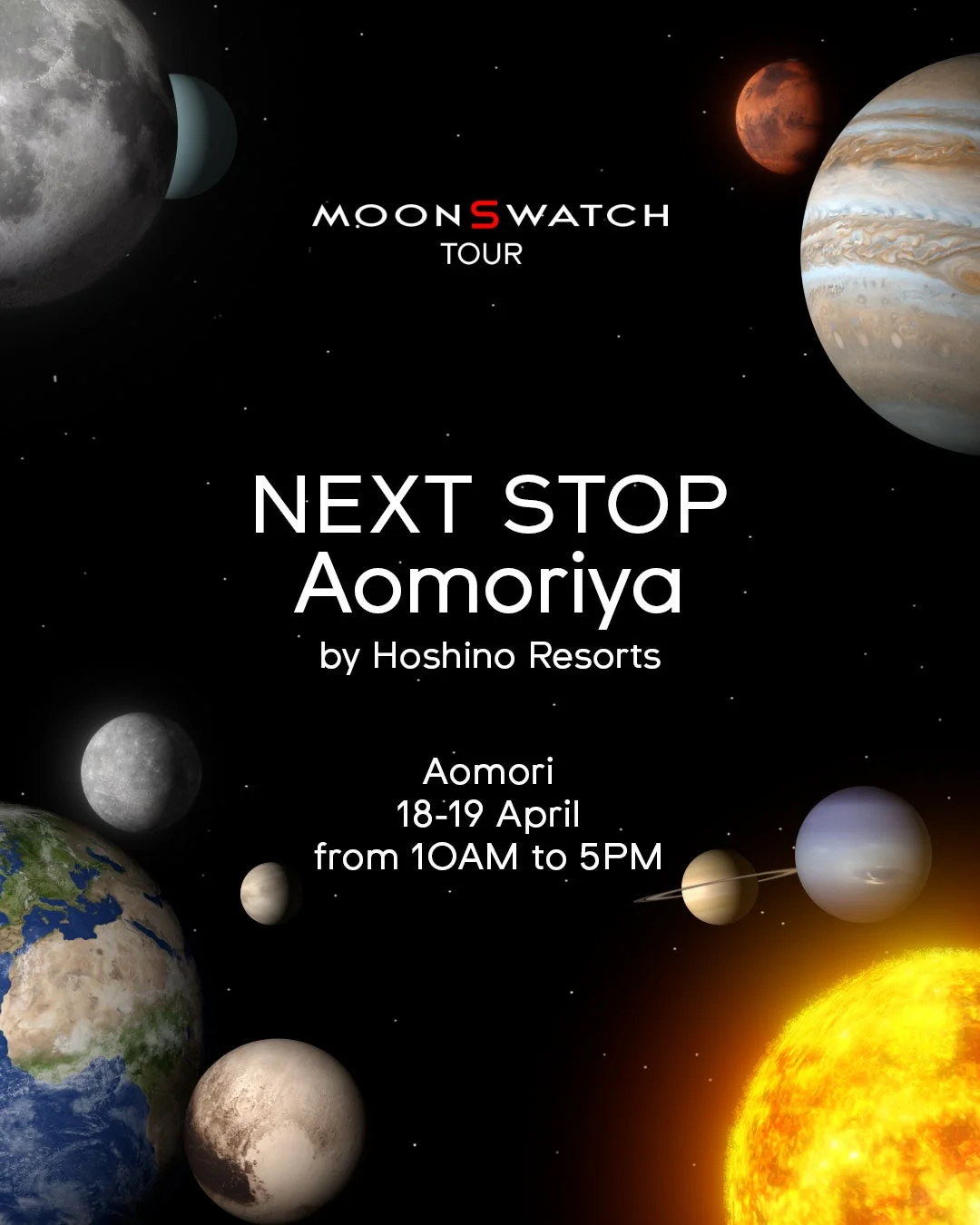 MOONSWATCH TOUR NEXT STOP Aomoriya by Hoshino Resorts Aomori