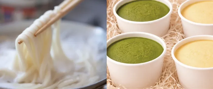 うどんとデザート