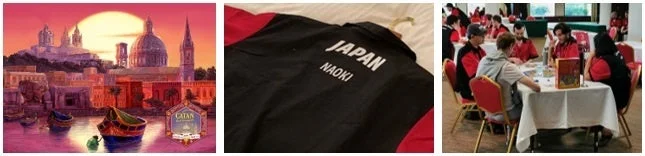 カタン関連イラストとユニフォーム、プレイ風景