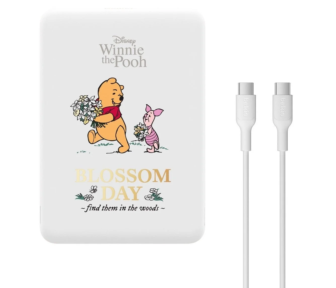 くまのプーさんデザインのモバイルバッテリー