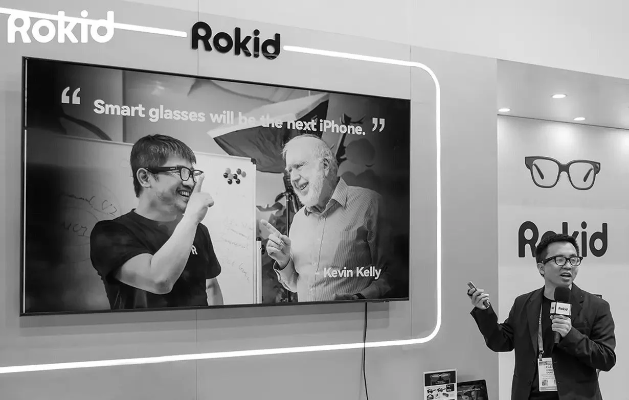 Rokidのスマートグラスに関する展示
