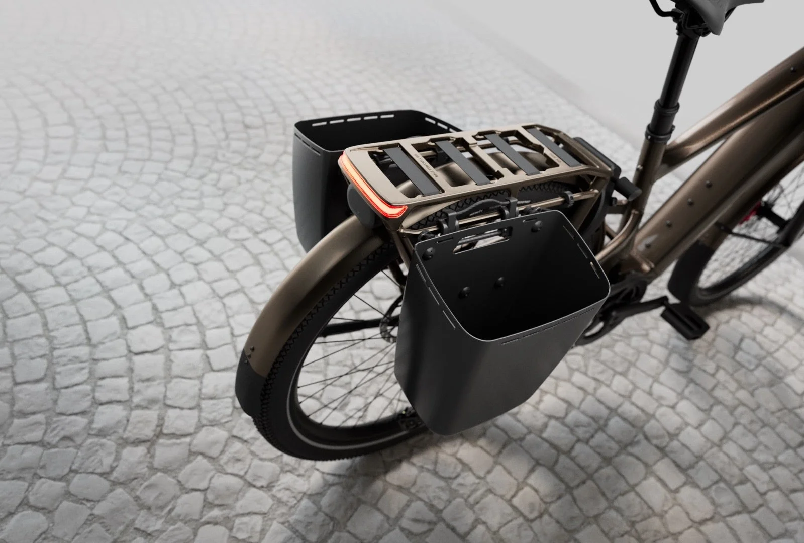 E-バイクのリアキャリア