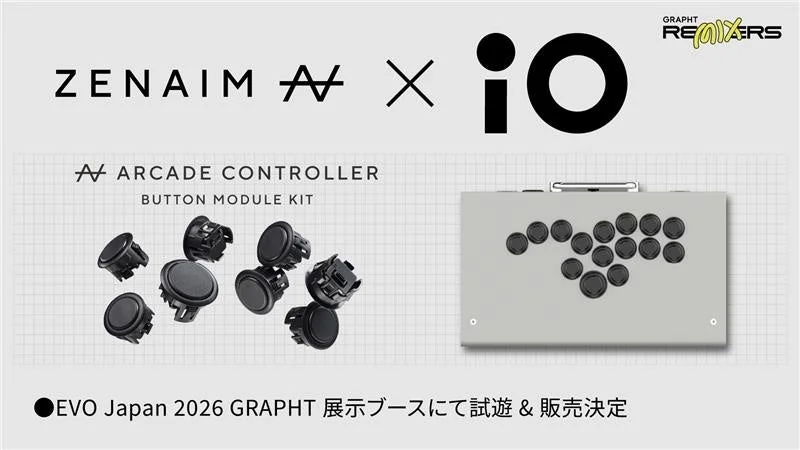 ZENAIM X iO GRAPHT REMIXERS ARCADE CONTROLLER BUTTON MODULE KIT