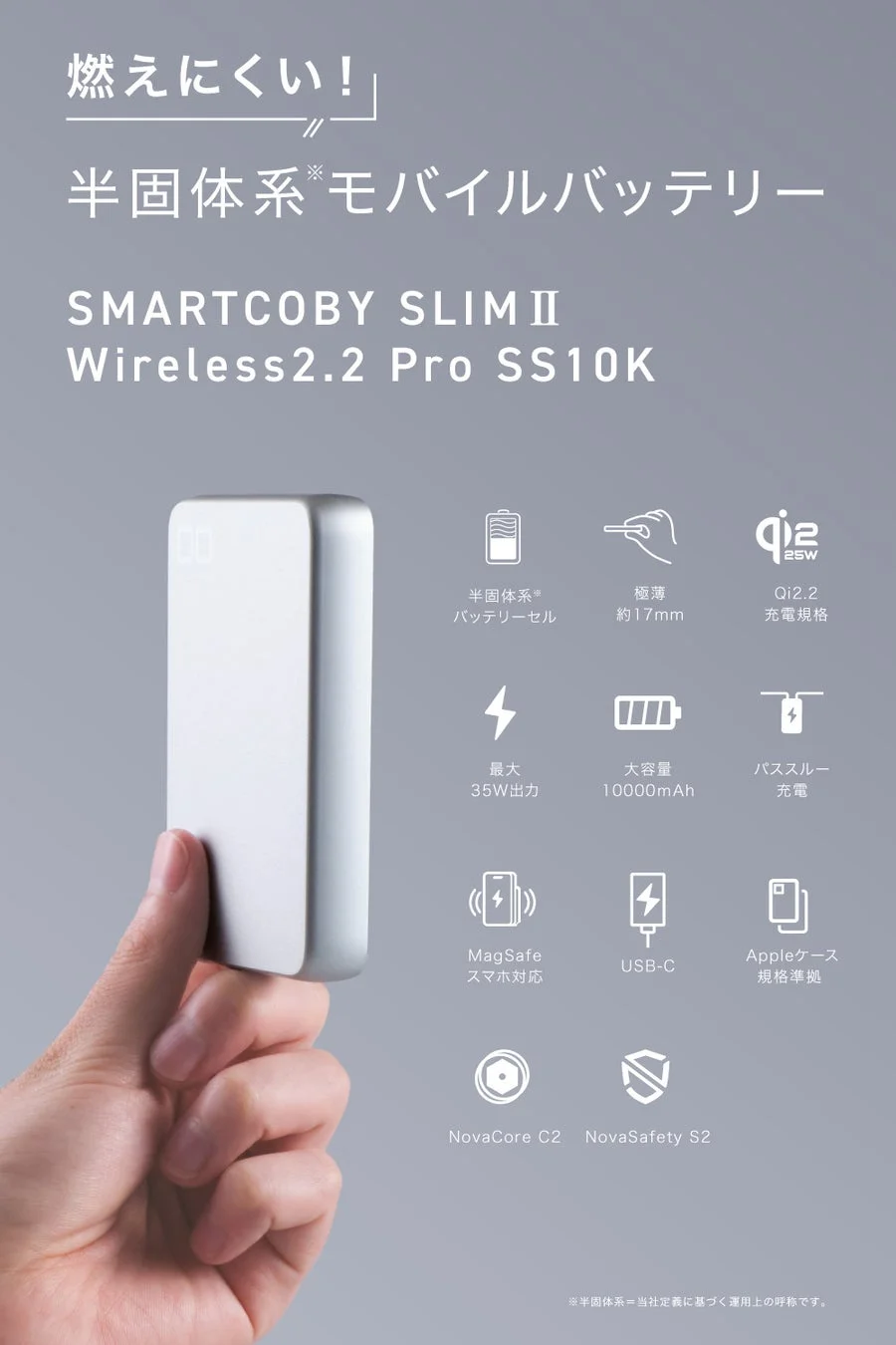 SMARTCOBY SLIMⅡ Wireless2.2 Pro SS10Kの特徴