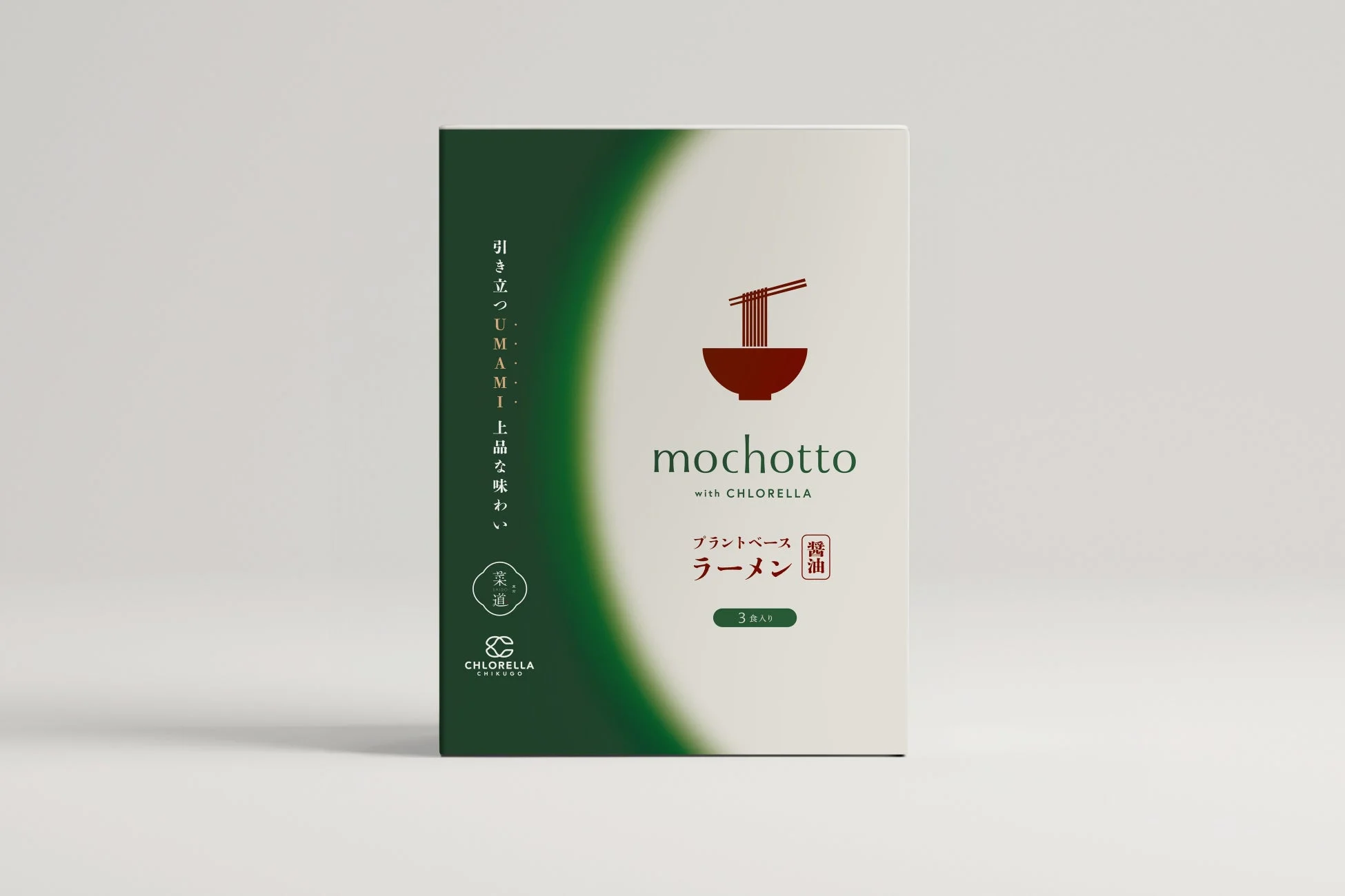 mochotto with CHLORELLA プラントベースラーメン醤油