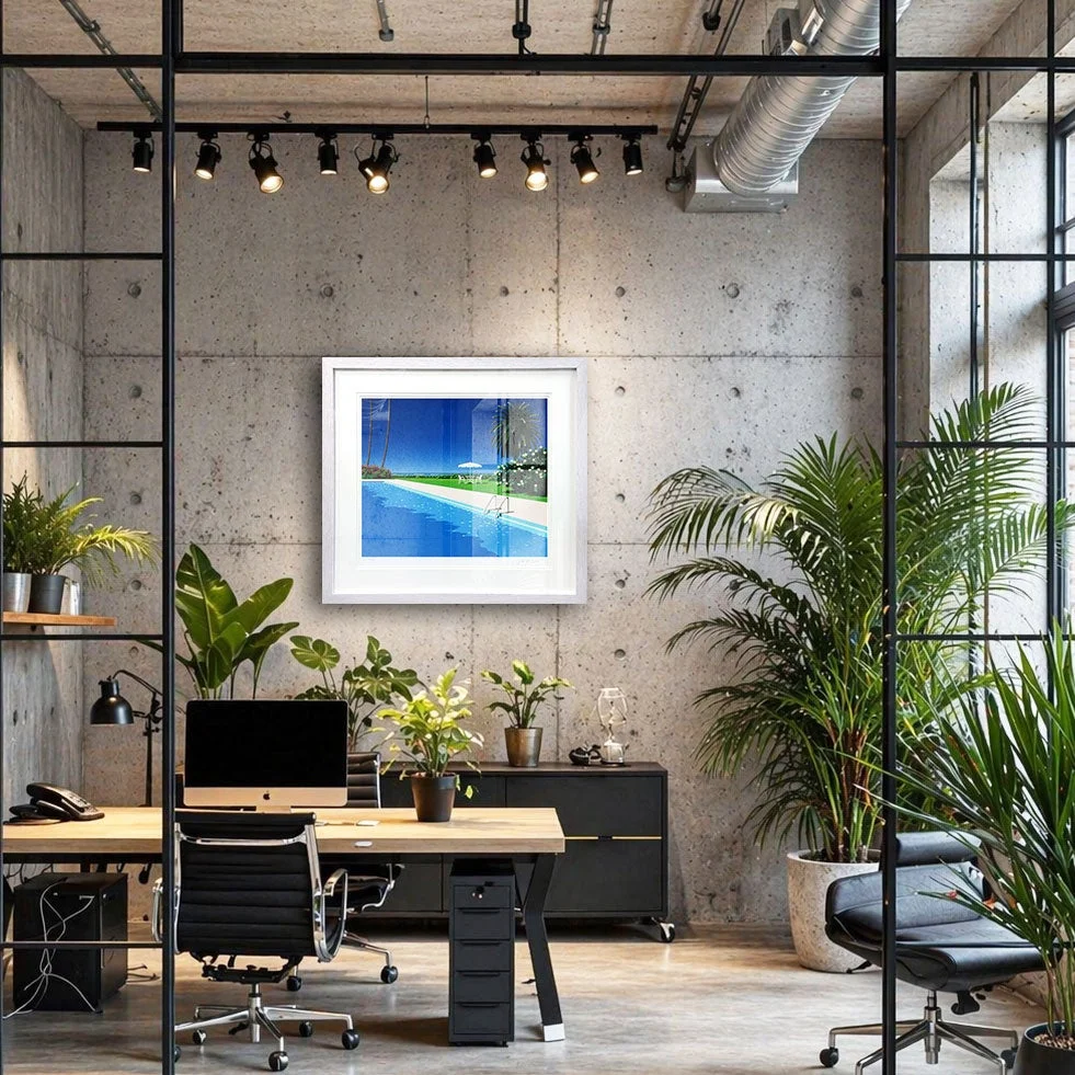 オフィスに飾られた作品