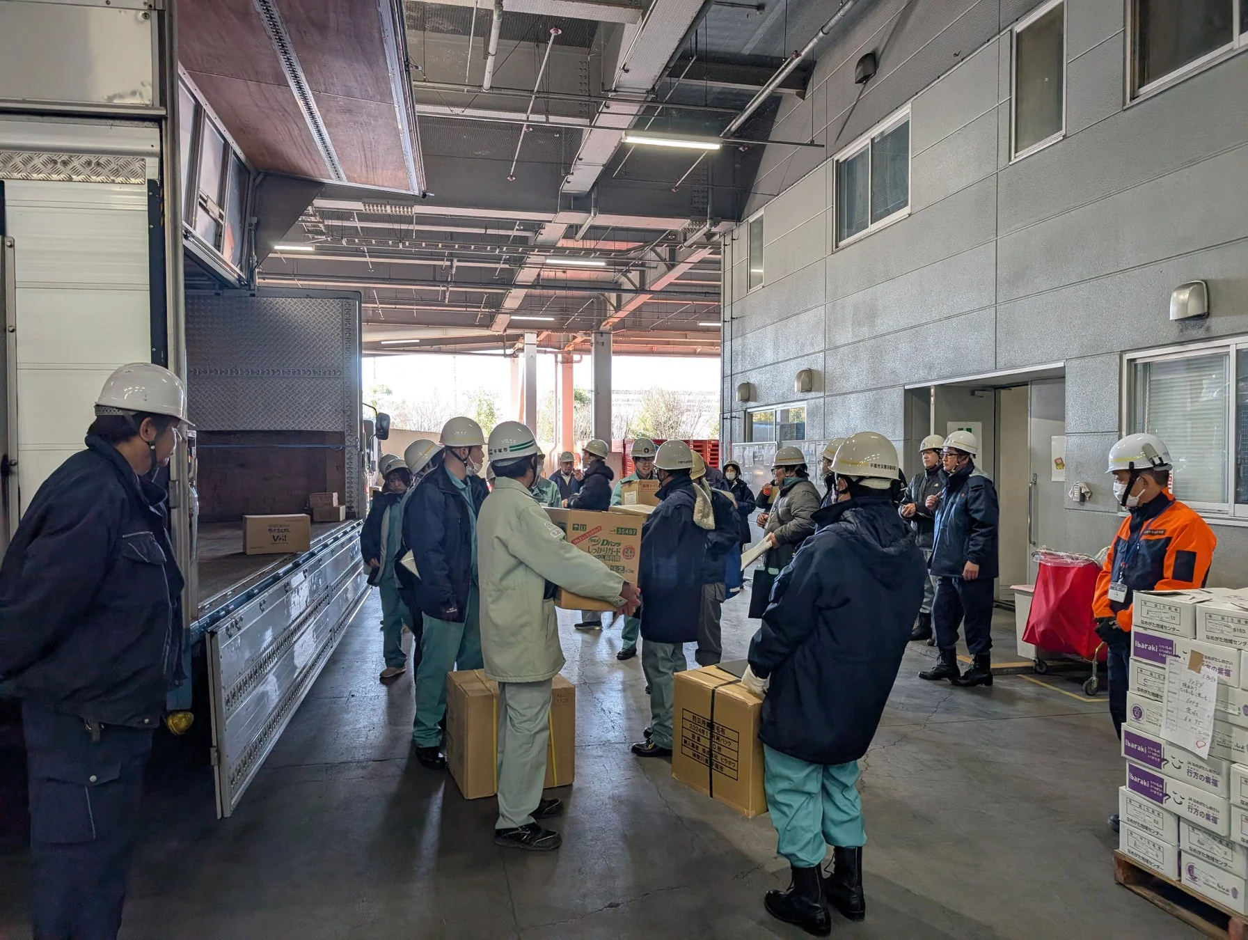 物流作業の様子