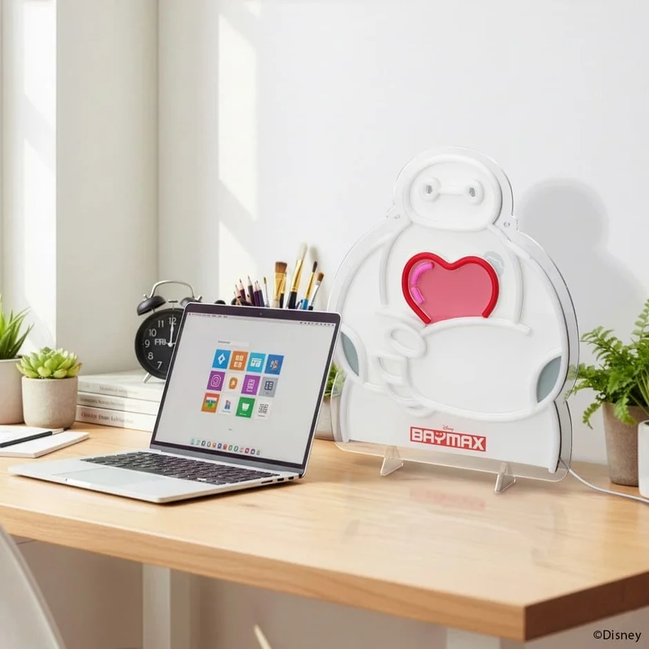 デスクに置かれたベイマックスライト