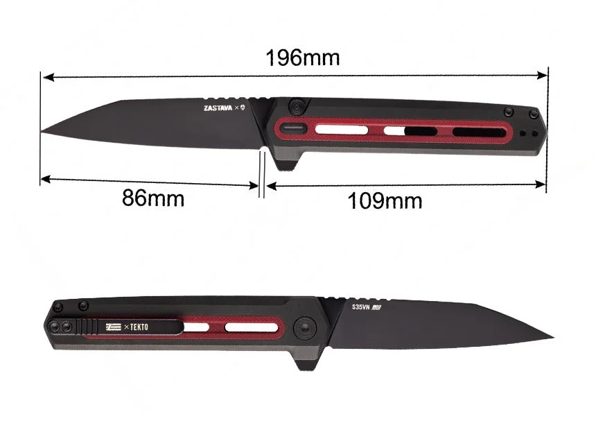 ナイフの寸法図