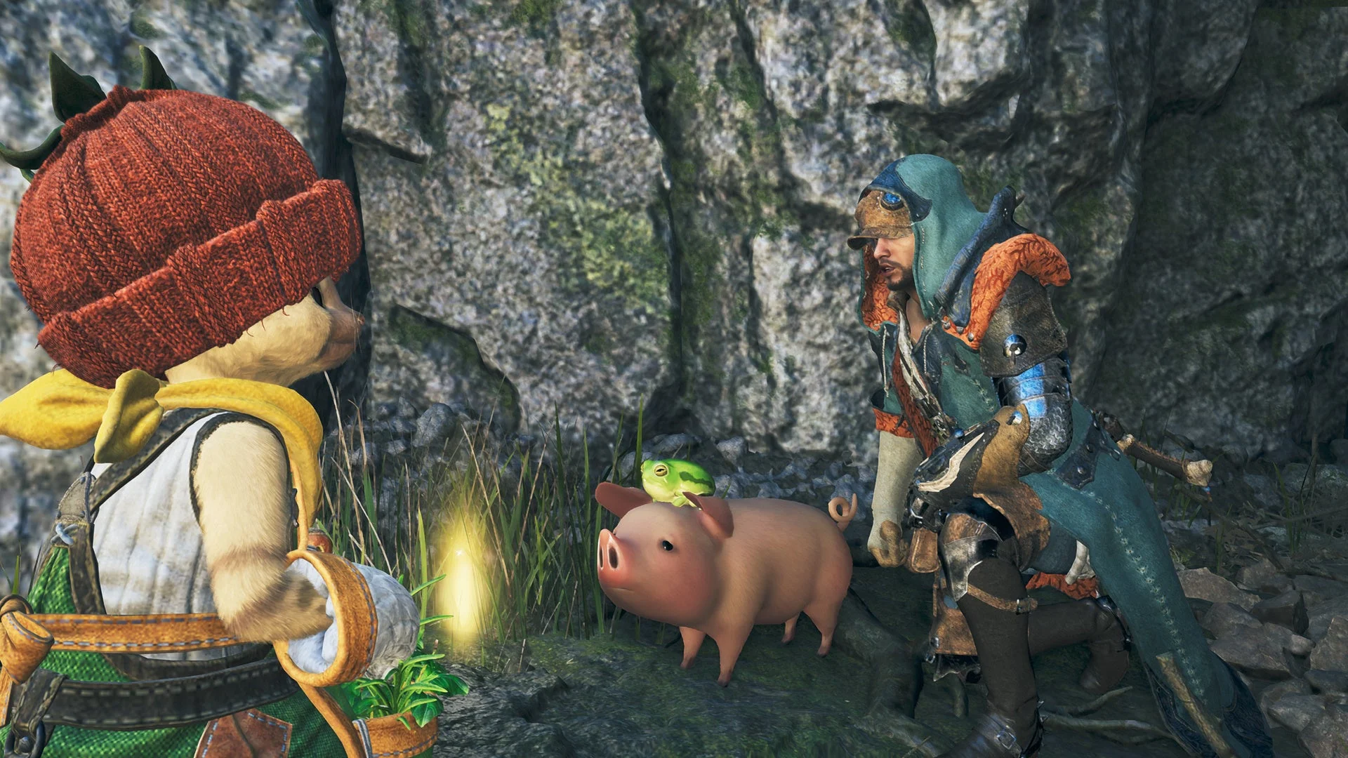 ラーメンに憧れるアイルーとプーギー