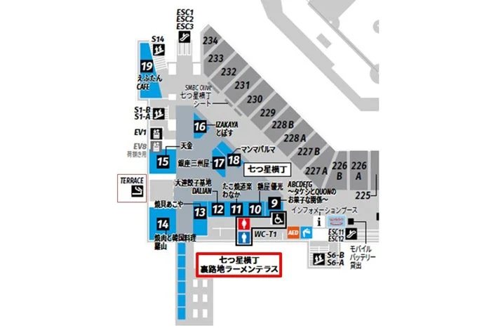 エスコンフィールドのフロアマップ