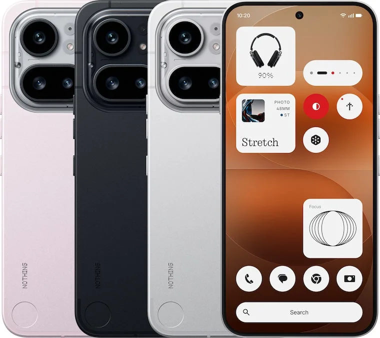 3色のNothing Phoneが並んだ製品画像