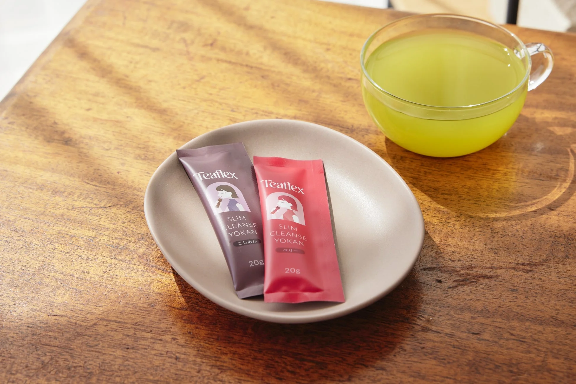 Teaflex スリムクレンズようかん こしあん、ベリー