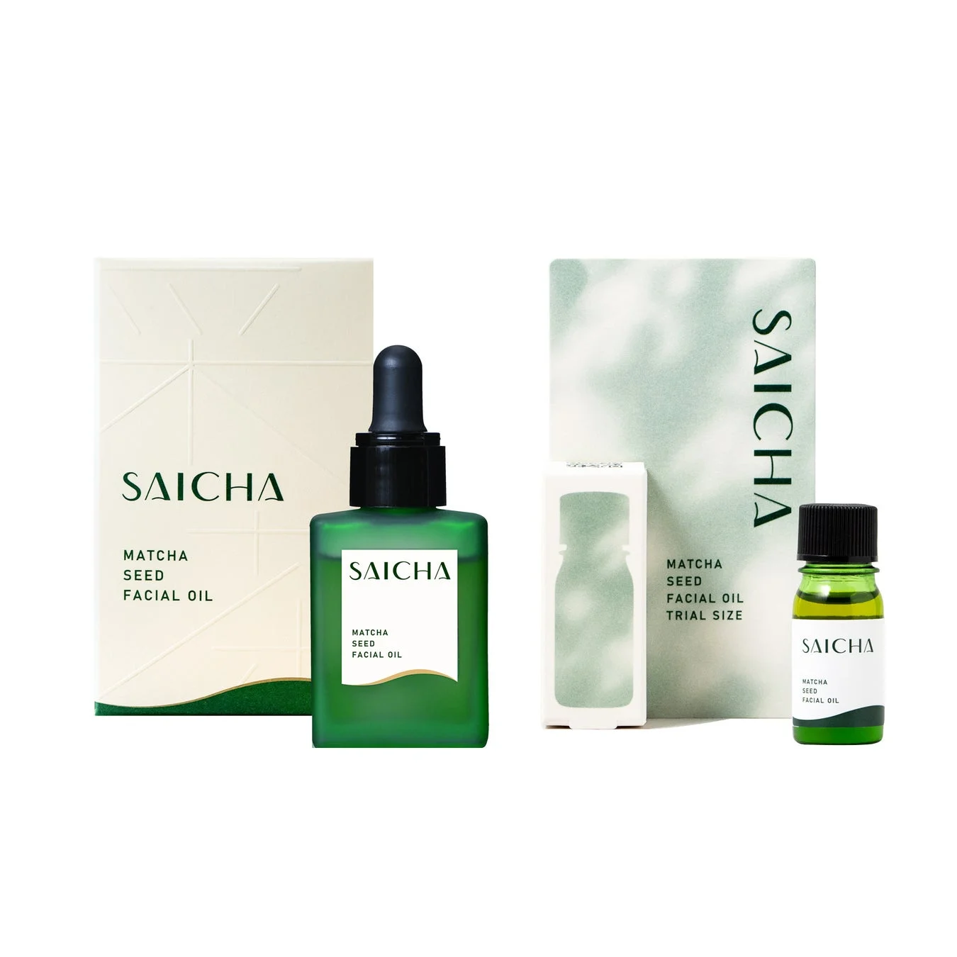 SAICHAフェイシャルオイルのレギュラーとトライアルサイズ
