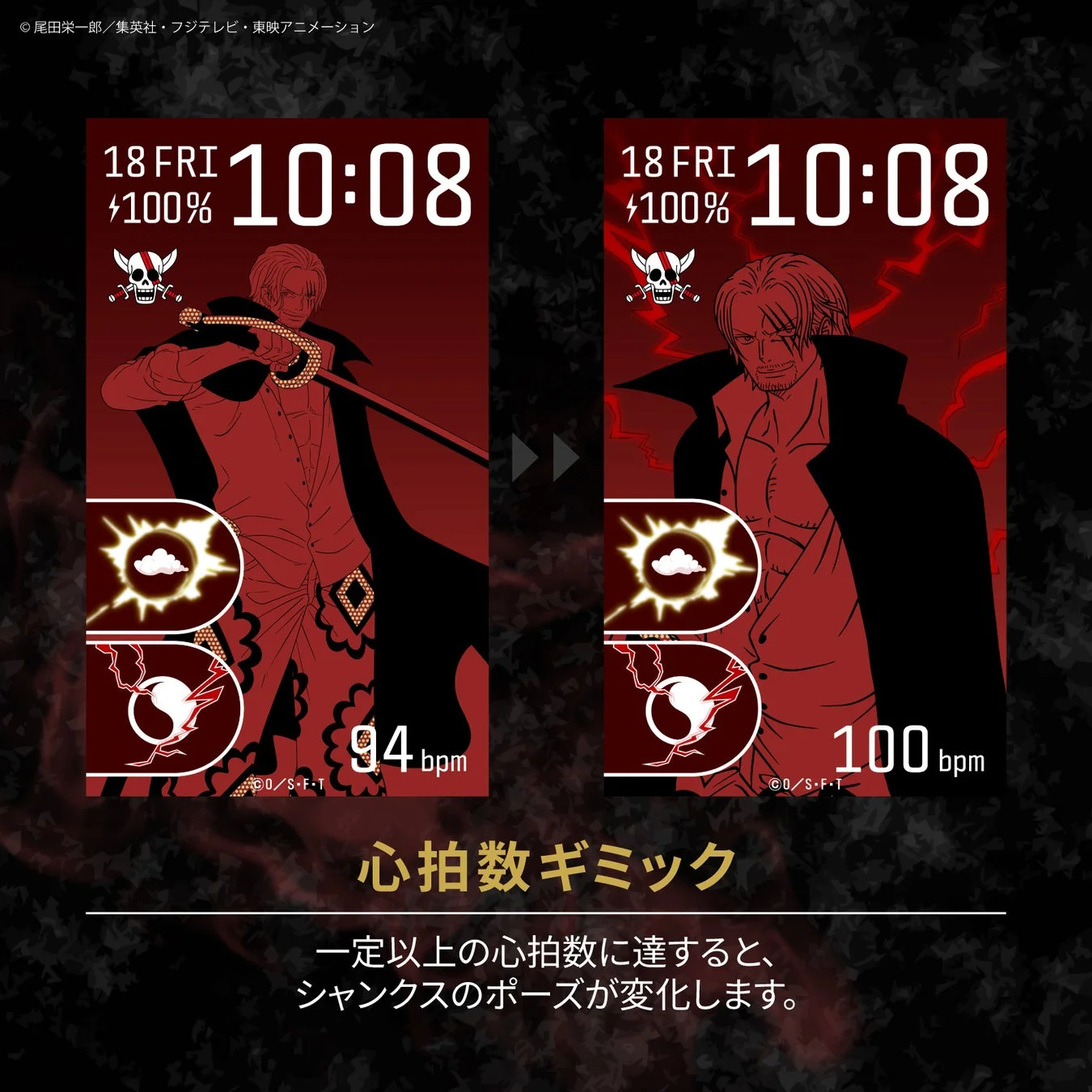 シャンクスモデル 心拍数ギミック