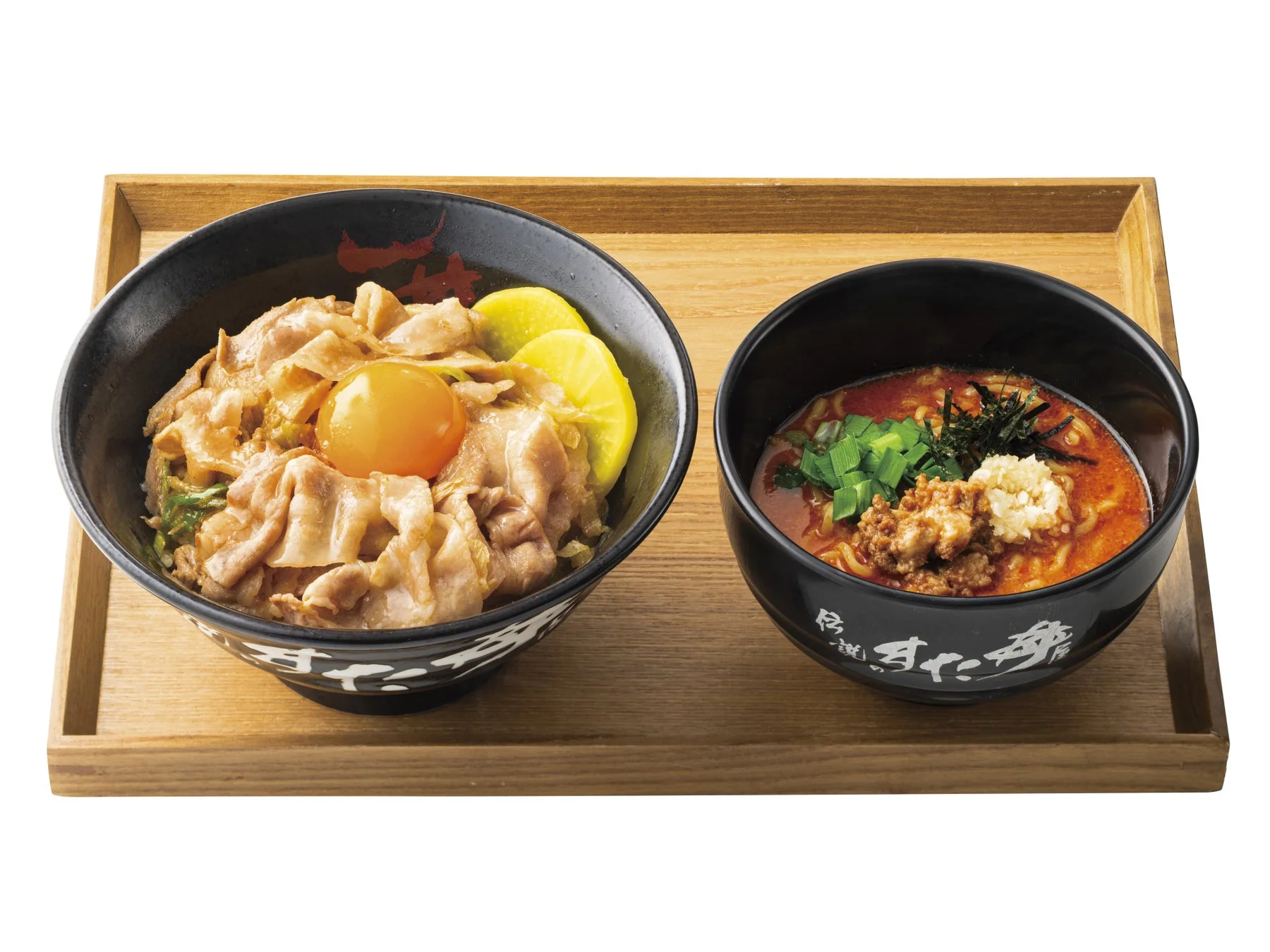 すた丼腹八分目+半冷やし担々麺セット