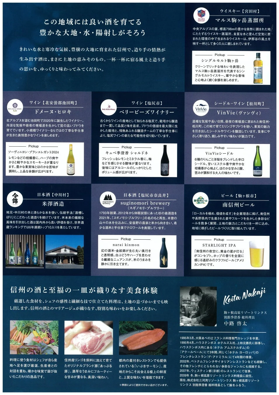 信州の酒と美食の紹介