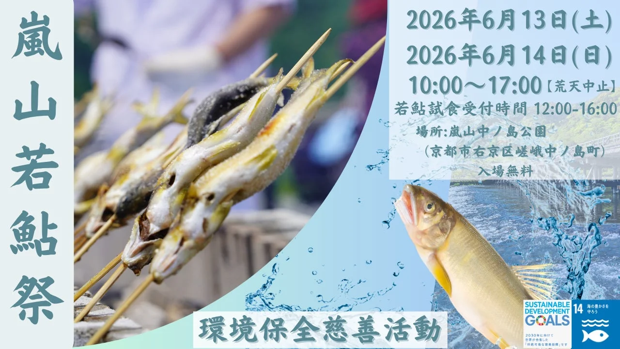 嵐山若鮎祭告知ポスター