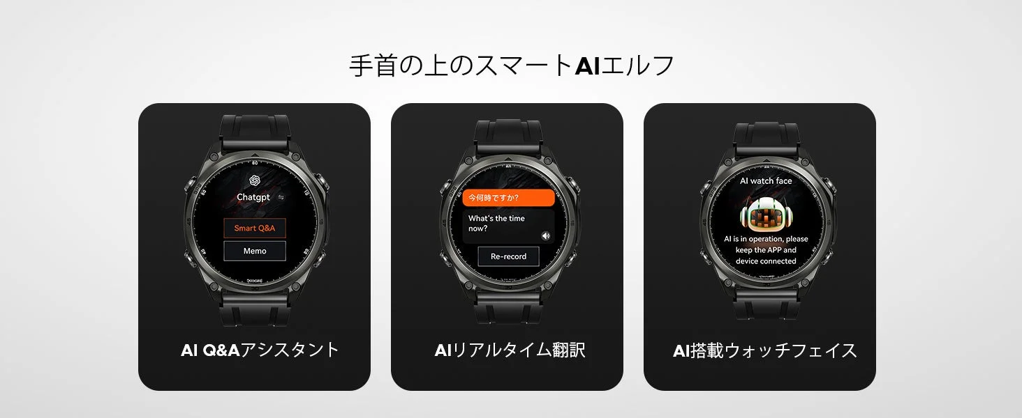 DOOGEE Anywise W1のBluetooth通話とGPT-AI