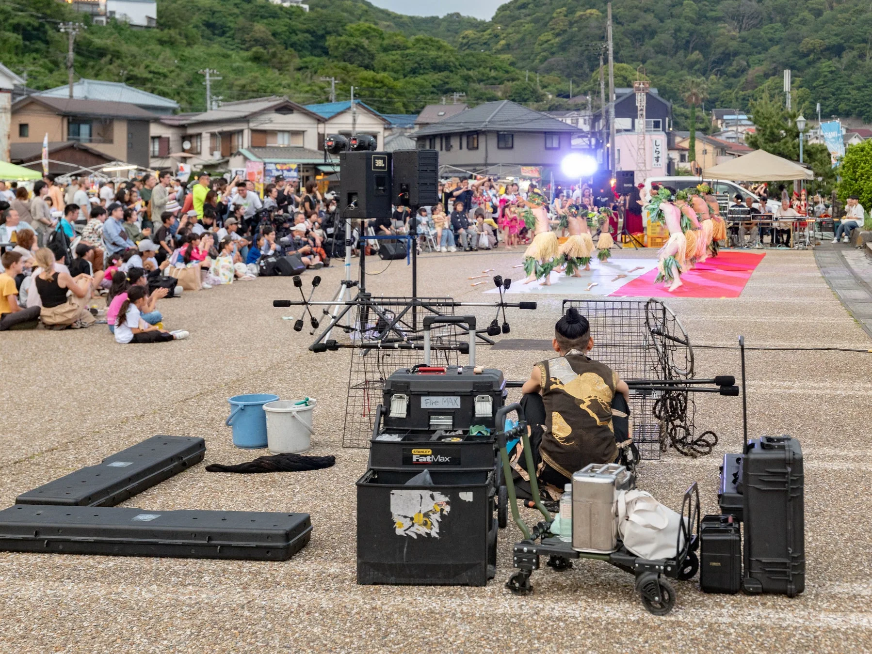 フラダンスのパフォーマンス