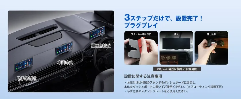 車載モニターの簡単設置