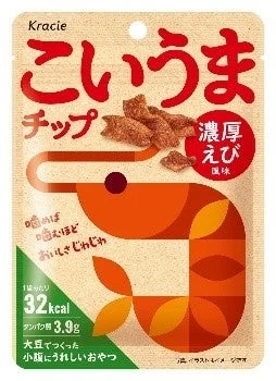 クラシエの大豆を使用した商品 こいうまチップ 濃厚えび風味