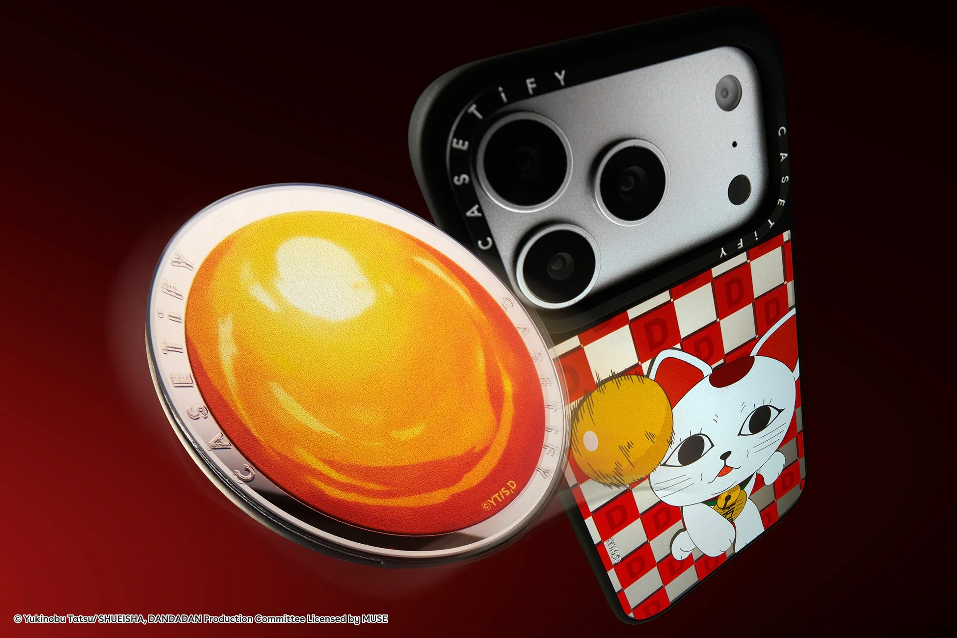 ダンダダンとCASETiFYのコラボレーションイメージ