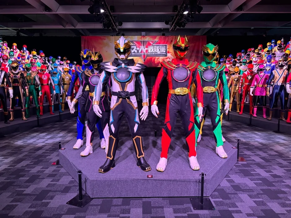 スーパー戦隊シリーズの展示会風景