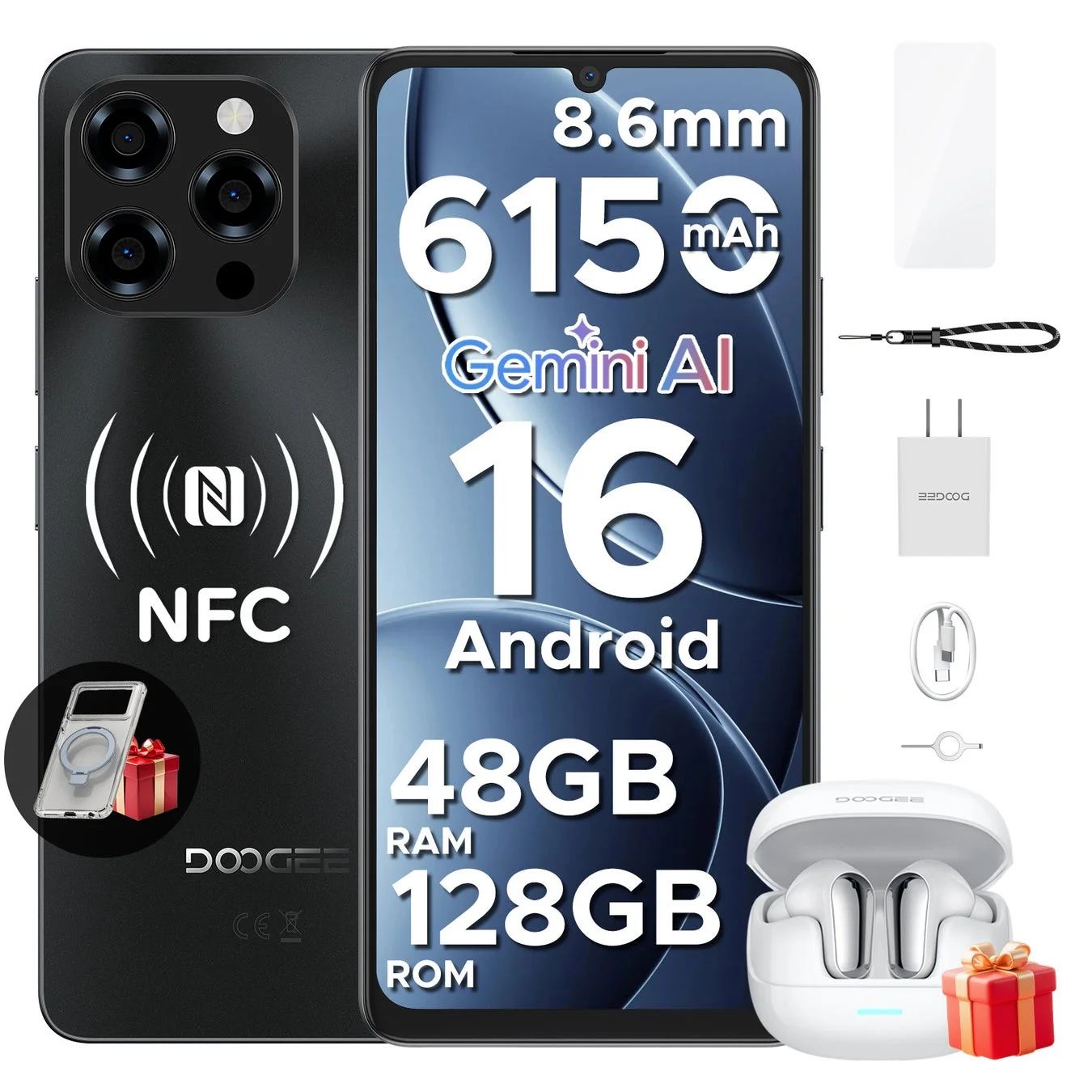DOOGEESmart Note58本体と付属品