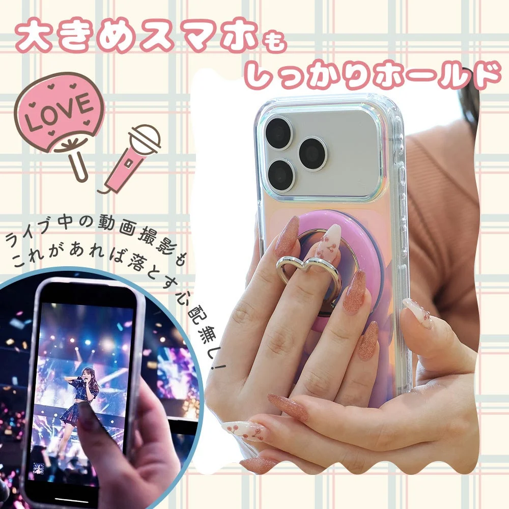 大きめスマホも しっかりホールド LOVE ライブ中の動画撮影も これがあれば落とす心配無し!