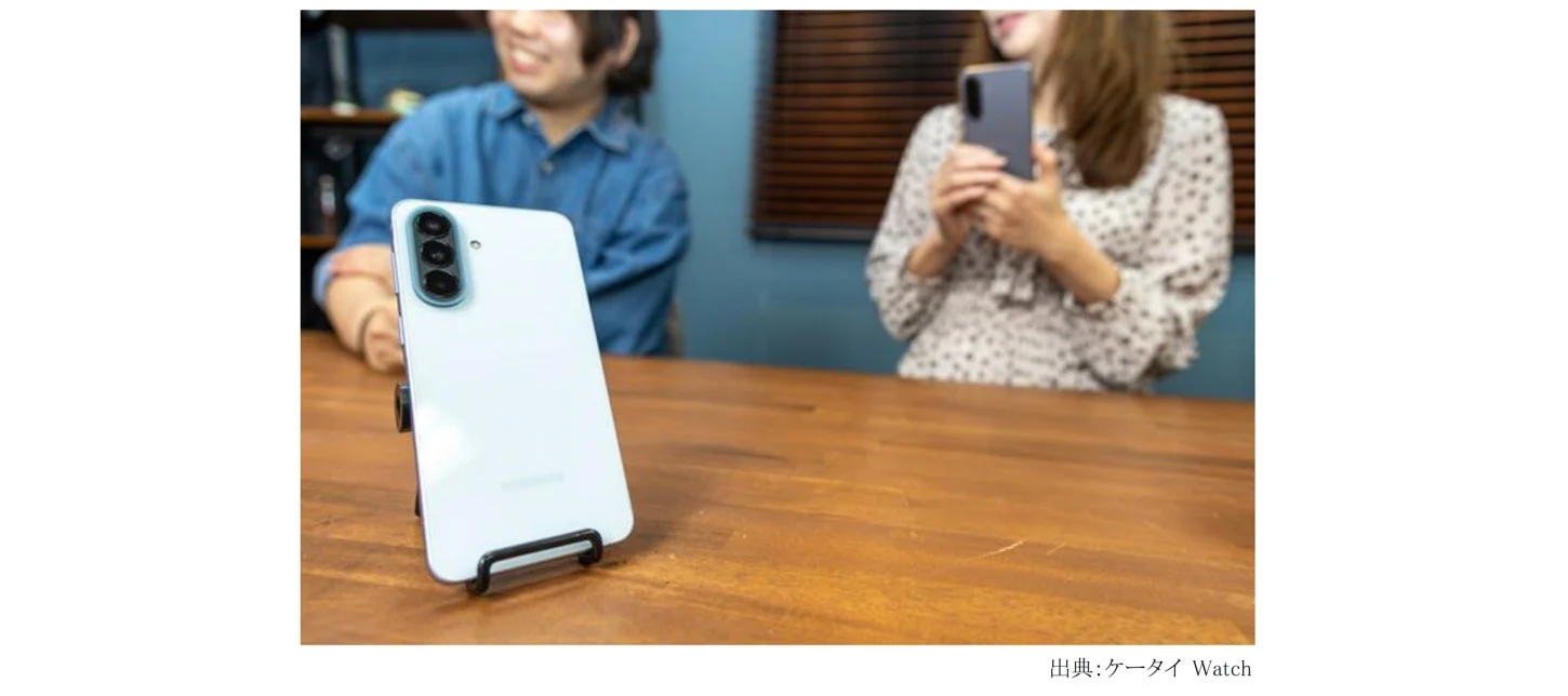 スマートフォンと人物