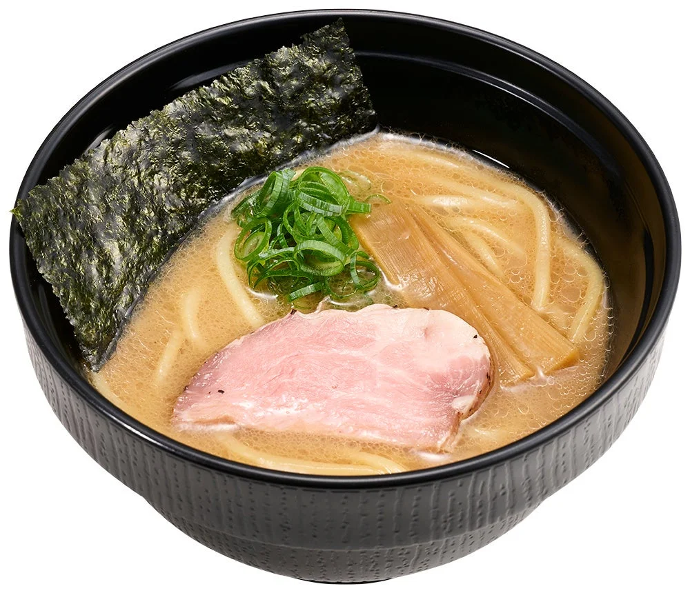 豚骨醤油ラーメンのクローズアップ画像