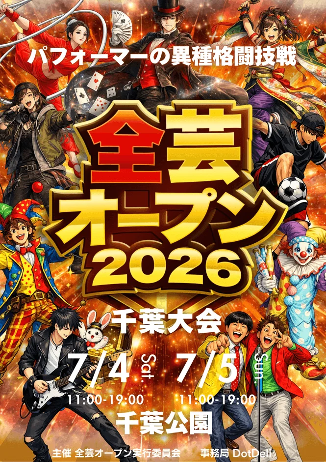 パフォーマーの異種格闘技戦 全芸オープン 2026 千葉大会