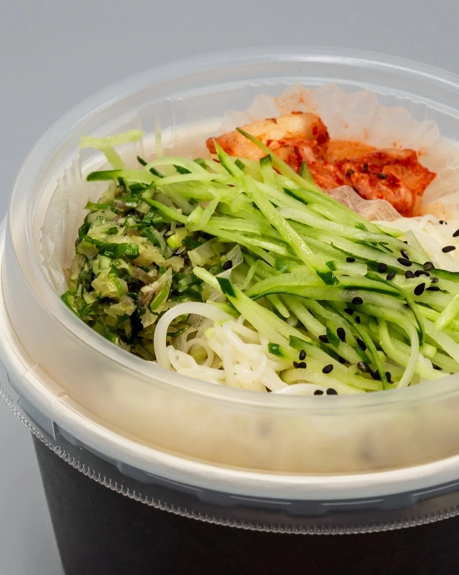 冷やして食べる豆乳麺