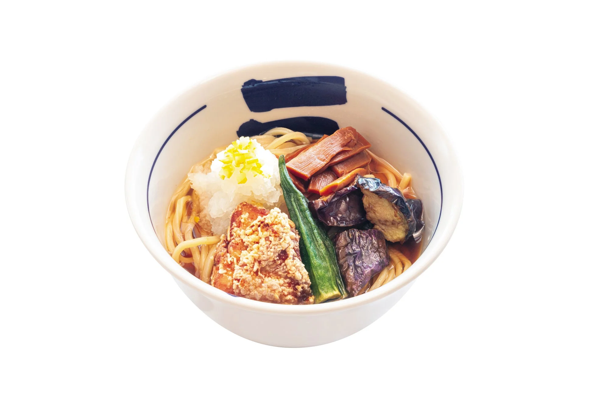 鬼おろしぶっかけ冷やし麺のアップ