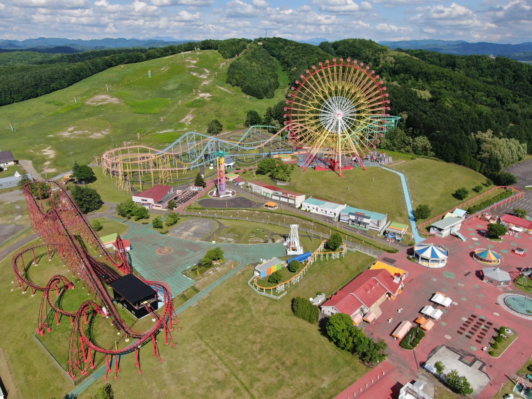 北海道グリーンランドの空撮