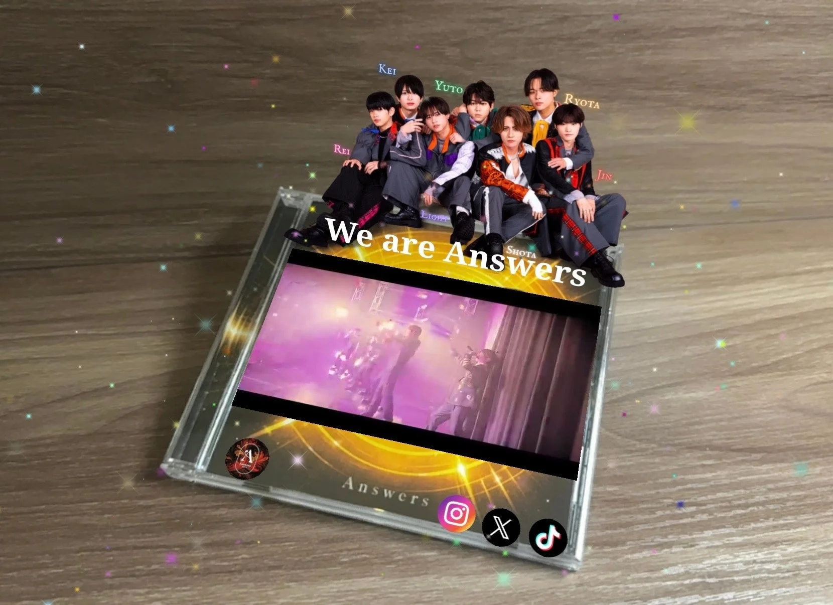 アイドルグループのCDジャケットAR