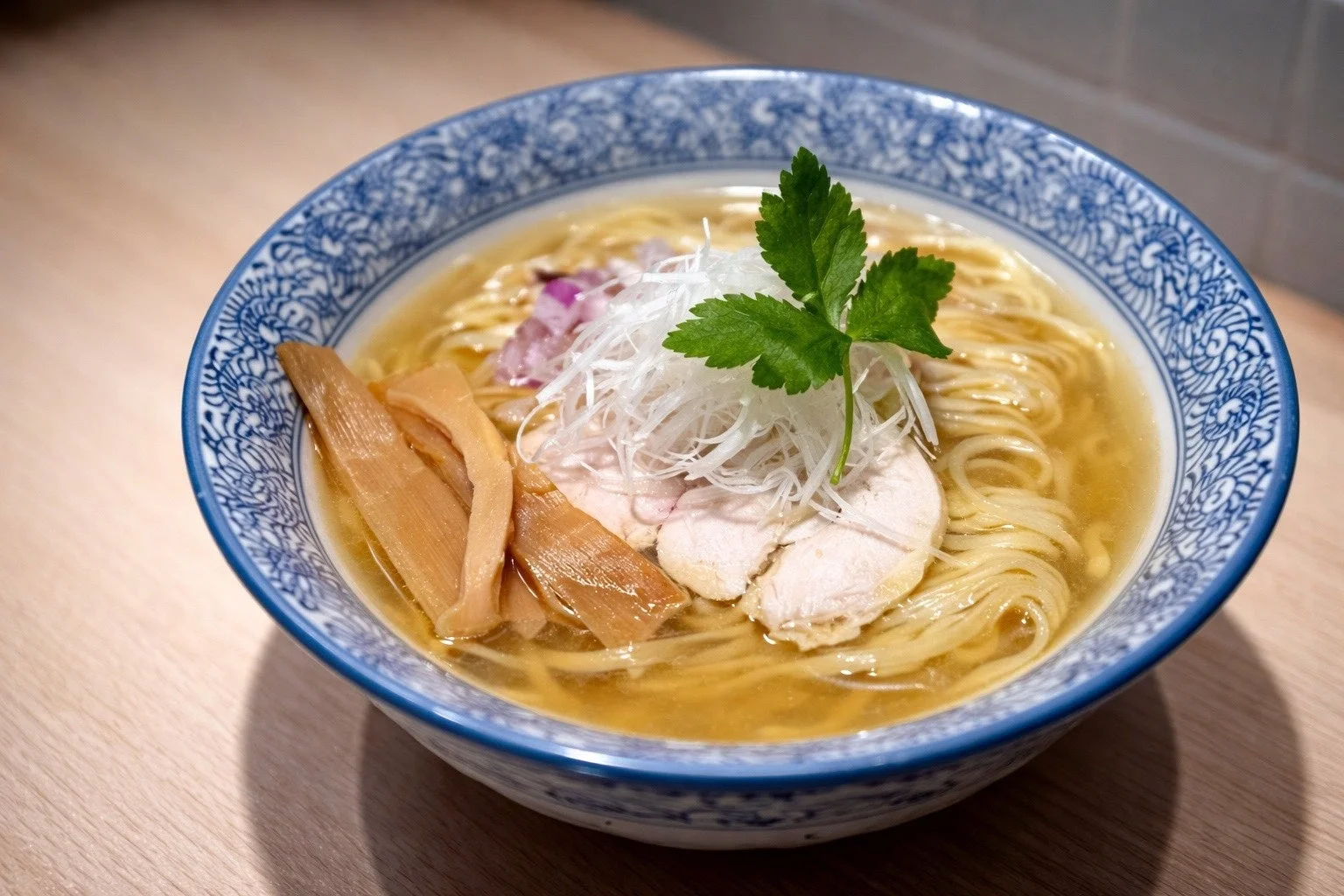 鶏塩貝ラーメン