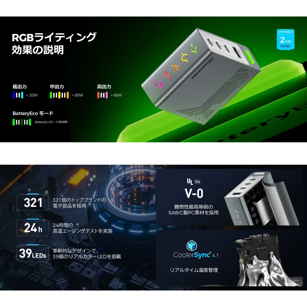 RGBライティング効果の説明