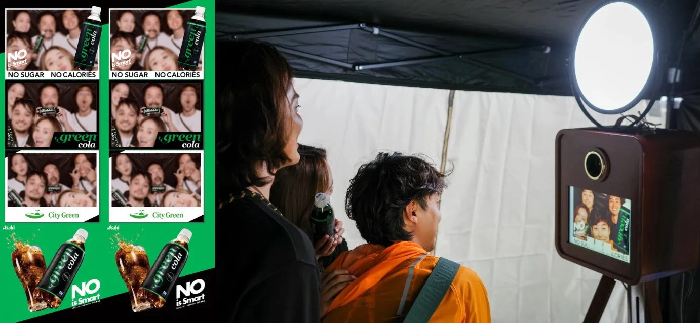アサヒ飲料green colaのブース