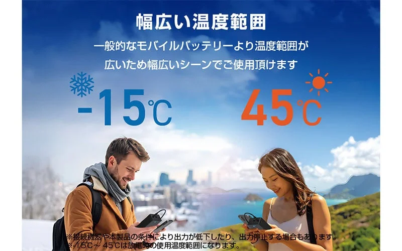 幅広い温度範囲対応