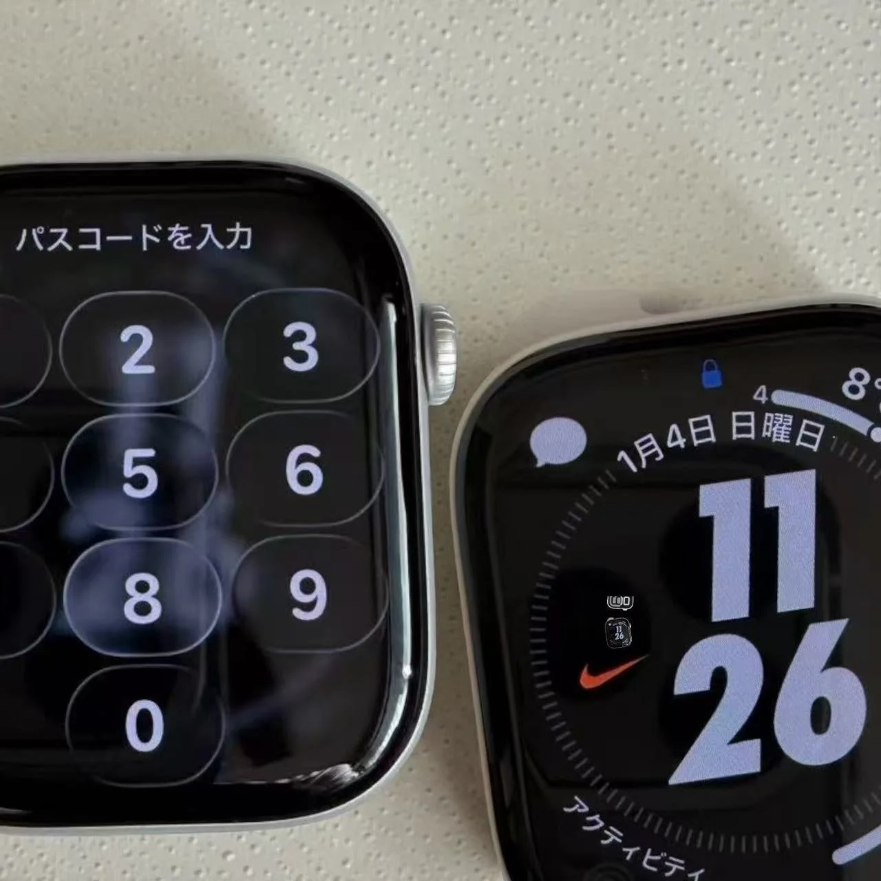 装着後の自然な見た目を示す