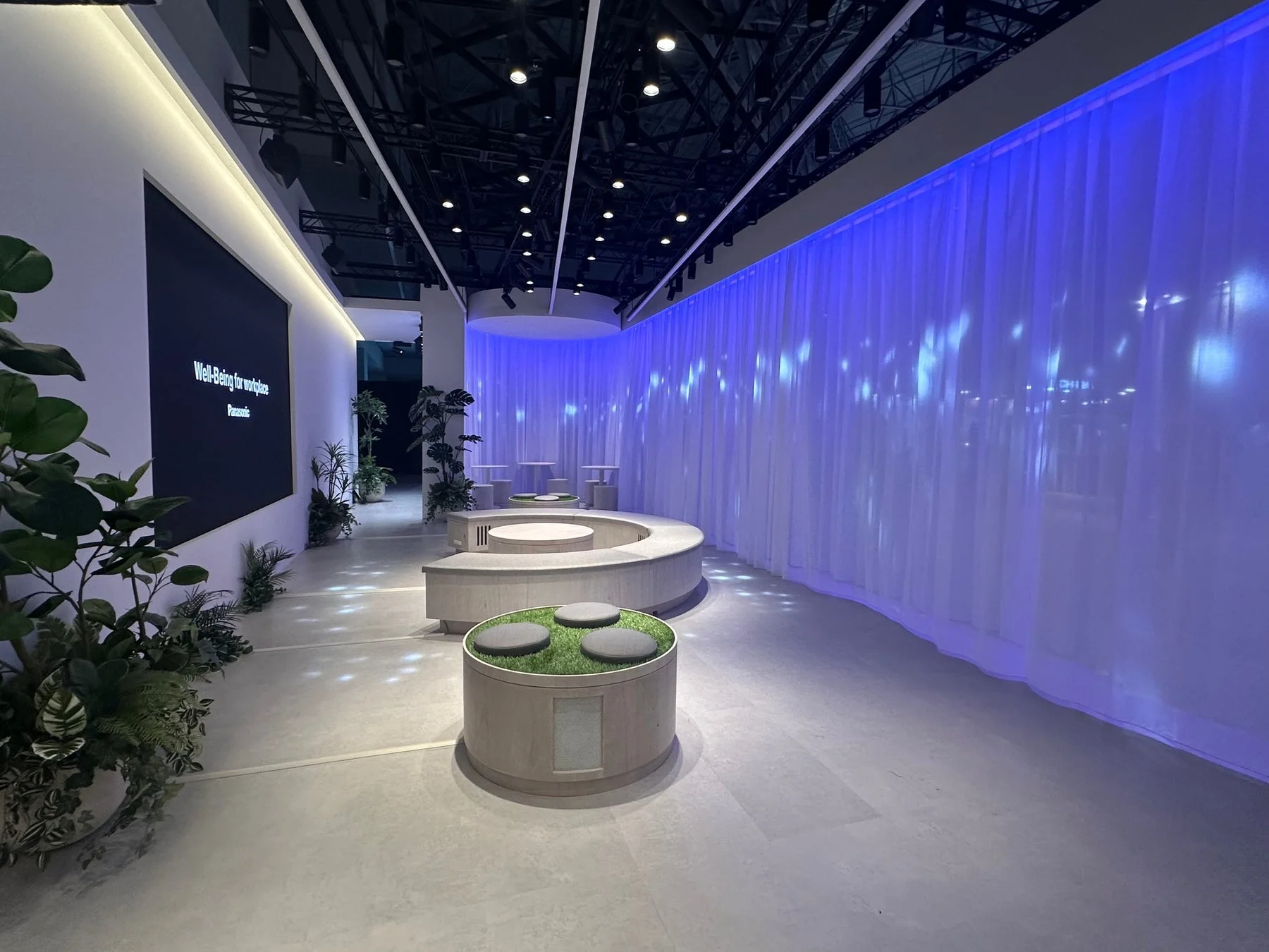 Well-Being for workplaceの展示スペース