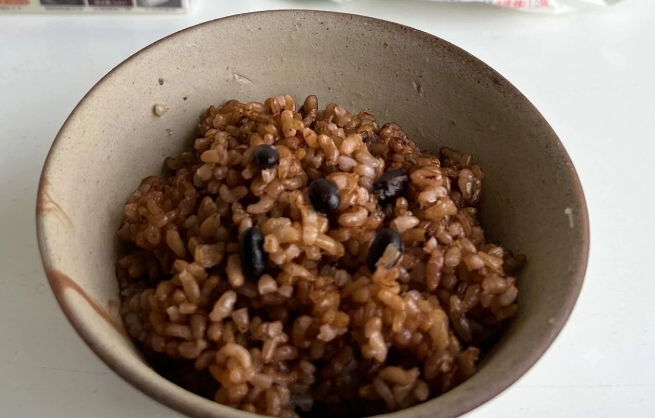 黒豆入りの玄米ご飯