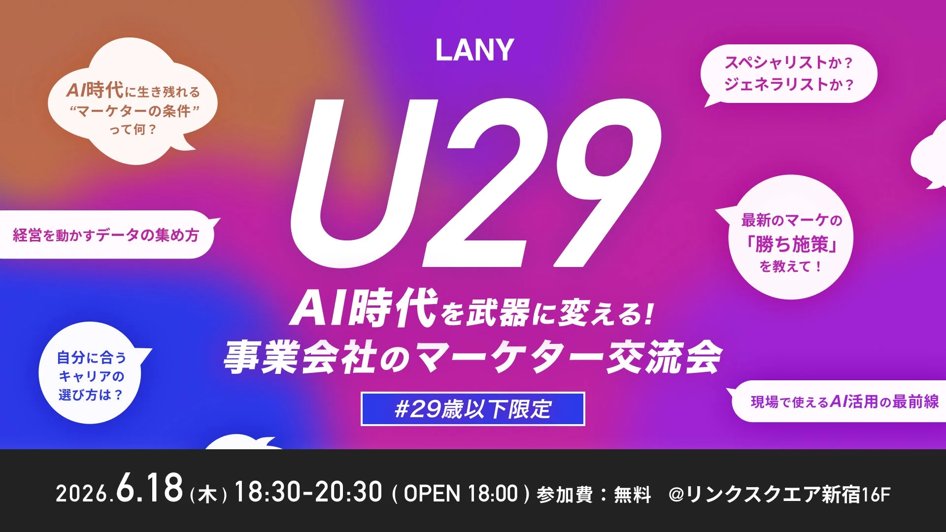 AI時代を武器に変える!U29事業会社マーケター交流会