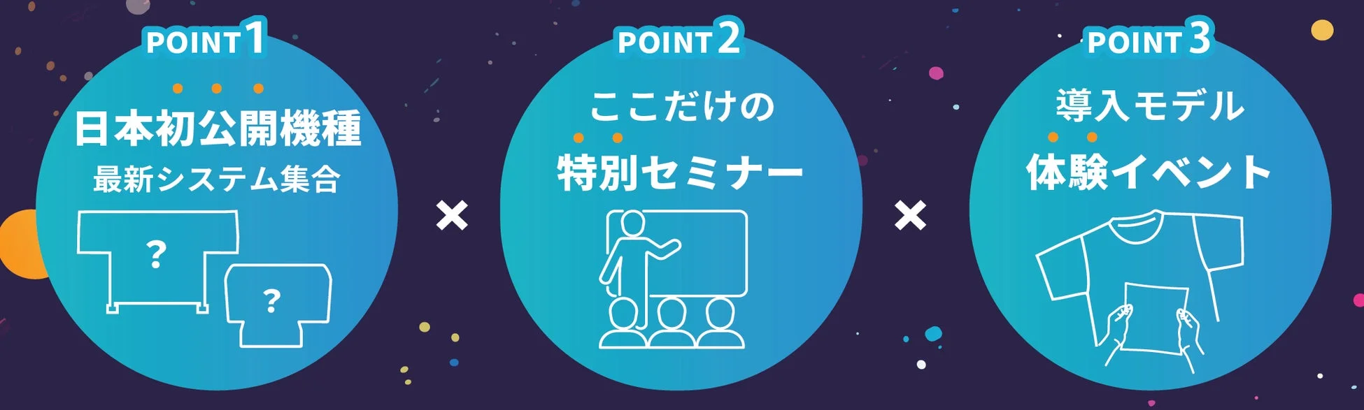 イベントの3つのポイント