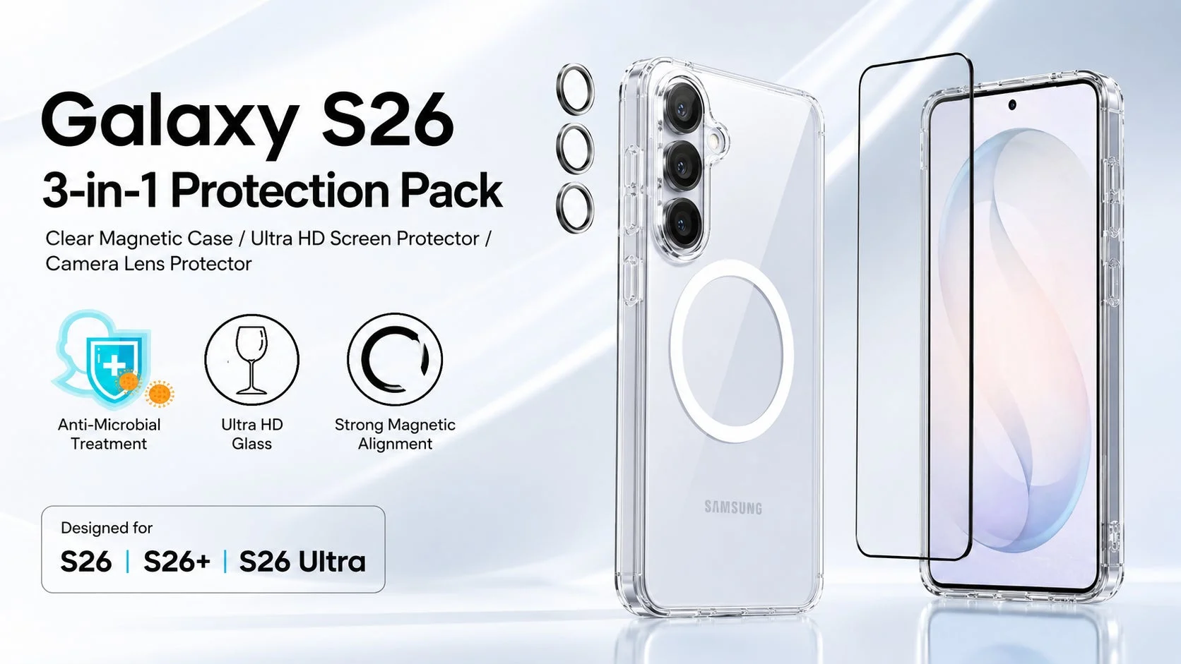Galaxy S26向け3-in-1 Protection Pack