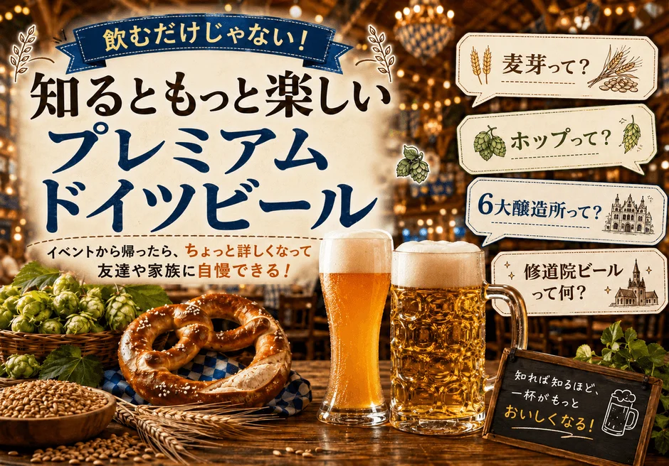 ドイツビールの知識を深めるコラムの広告