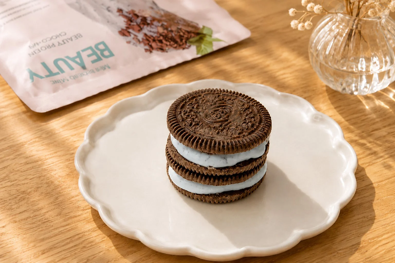 アイスサンドクッキー チョコミントプロテイン